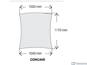 Zdjęcie produktu: Concave (boki wklęsłe) Optima Canopy CS 5442 Armstrong