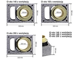 Zdjęcie: Komin Icopal Wulkan CL - eco 160 mm z wentylacją