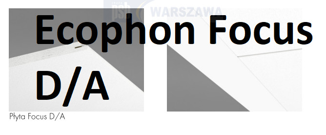 Zdjęcie: Ecophon Focus™ płyta sufitowa biała, czarna, wszystkie krawędzie
