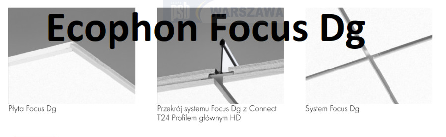 Zdjęcie: Ecophon Focus™ płyta sufitowa biała, czarna, wszystkie krawędzie