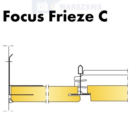 Zdjęcie: Ecophon Focus™ płyta sufitowa biała, czarna, wszystkie krawędzie