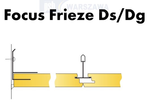 Zdjęcie: Ecophon Focus™ płyta sufitowa biała, czarna, wszystkie krawędzie