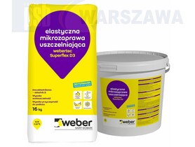 Zdjęcie produktu: webertec Superflex D3 Elastyczna, dwuskładnikowa mikrozaprawa uszczelniająca WEBER