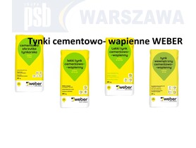 Zdjęcie produktu: Tynk cementowo-wapienny weber IP 18 weber TP541 weber IP INTER PLUS  TP571 Zaprawa tynkarska.