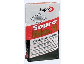 Zdjęcie produktu: Sopro No.1 (996) Wysokoelastyczna zaprawa klejowa biała - op. 25 kg
