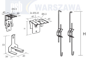 Zdjęcie produktu: Zawiesia zamocowania uchwyty  Ecophon Connec