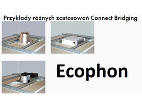 Zdjęcie: Profil Connect Bridging bez zamka Ecophon do oświetlenia dla płyt w krawędzi A, Ds, Dg, Dp oraz Lp. 