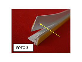 Zdjęcie: Listwa BP12 MINI U listwa przyokienna z uszczelką 6/3 dylatacyjna