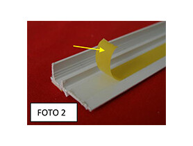 Zdjęcie: Listwa BP12 MINI U listwa przyokienna z uszczelką 6/3 dylatacyjna
