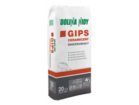 Zdjęcie produktu: DOLINA NIDY Gips ceramiczny śnieżnobiały, folia 20 kg.