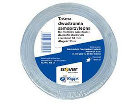 Zdjęcie produktu: RIGIPS/ISOVER Taśma dwustronna samoprzylepna do montażu paroizolacji 38mm.25mb