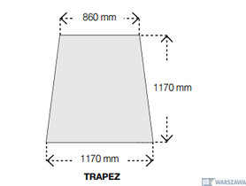 Zdjęcie produktu: Trapezoid (trapez) Optima Canopy CS5445 Armstrong