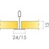 Miniatura zdjęcia: płyta Opta A T15 T24 Ecophon sufit podwieszany 15x600x600 biały 190 L600 W600 T15 (opak./14,4m2) / 37451300