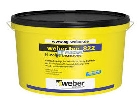Zdjęcie produktu: weber.tec 822 - dawniej Superflex 1 Elastyczna, wewnętrzna płynna folia w płynie uszczelniająca na bazie dyspersji tworzyw sztucznych