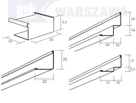 Zdjęcie produktu: Profile przyścienne Ecophon Connect + nietypowe i dodatki T24 T15 C