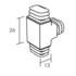 Miniatura zdjęcia: Connect Profile uzupełniające Ecophon do krawędzi Ds, Thinline, Flexiform,  Quadro E, Omega