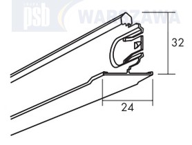 Zdjęcie produktu: Ecophon T24 poprzeczny profil Connect 600 1200 wszystkie kolory 625 i 1250