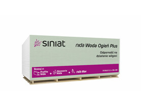 Zdjęcie: NIDA Woda Ogień Plus (Typ D, F, H2) zielona Siniat karton gips 12,5 mm i 15 mm