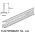 Miniatura zdjęcia: Profil poprzeczny 1,2 m PRELUDE T24 XL - zatrzask BP313051