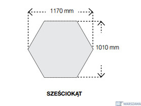 Zdjęcie produktu: Hexagon (sześciokąt) Optima CS5444 Canopy Armstrong