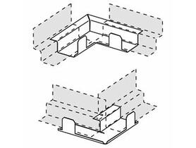 Zdjęcie produktu: KCS Narożnik zewnętrzny do profila przyściennego schodkowego KNAUF CEILING SOLUTIONS (100 szt./paczka) 25/15/8/15 biały 109099