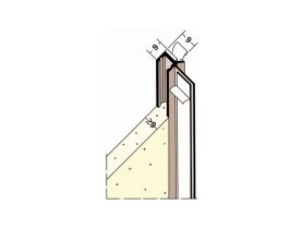 Zdjęcie produktu: Protektor (nr 3712) listwa przyokienna PVC 9x9 mm