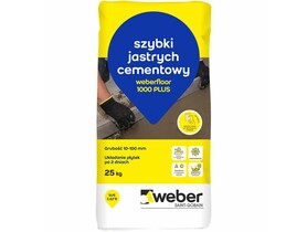 Zdjęcie: weber.floor 1000 PLUS posadzka cementowa 25 kg Posadzka cementowa 10 - 100 mm, jastrych, do układania ręcznego, CT-C20-F4