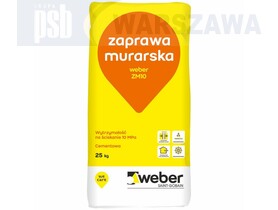 Zdjęcie produktu: Cementowa zaprawa murarska, 10 MPa weber ZM10 ZM10 FIX M10