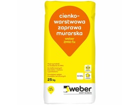 Zdjęcie: Cementowa zaprawa murarska, 10 MPa weber ZM10 ZM10 FIX M10